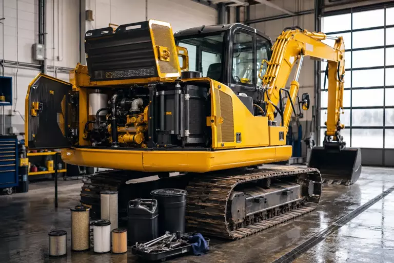 Сезонное обслуживание спецтехники Komatsu: регламент по моточасам и подготовка к зиме