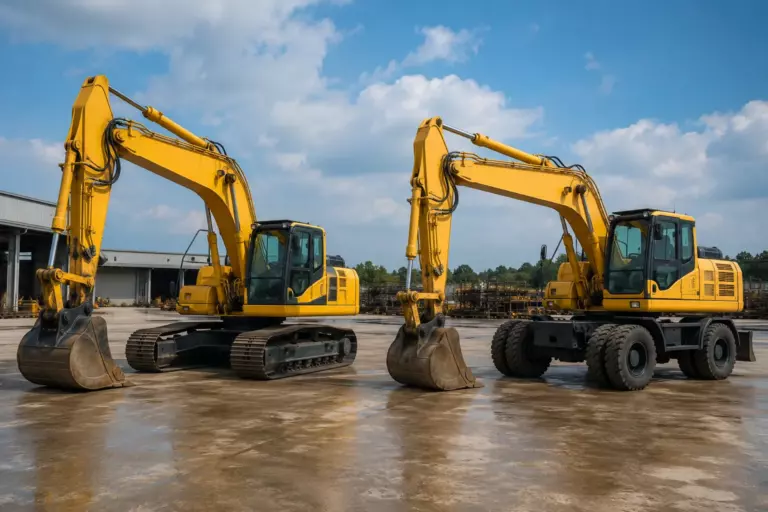 Гусеничный или колёсный экскаватор Komatsu: как выбрать